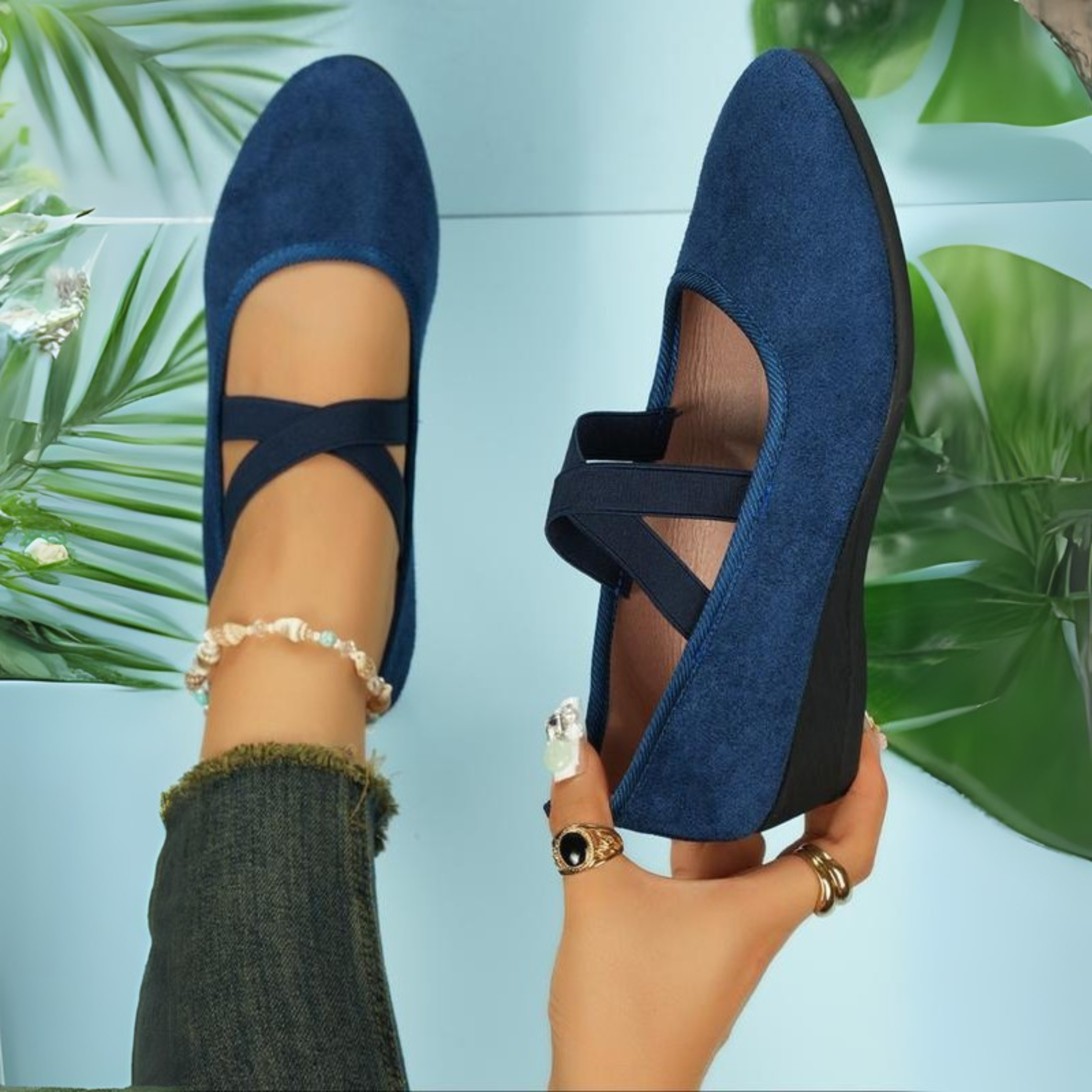 Soteria | Wygodne zamknięte buty na koturnie