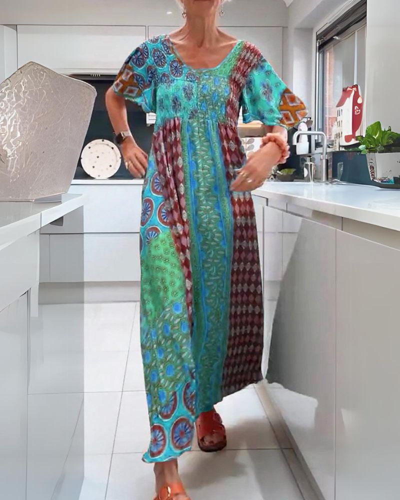 Doryda | Kolorowa Boho Sukienka Letnia