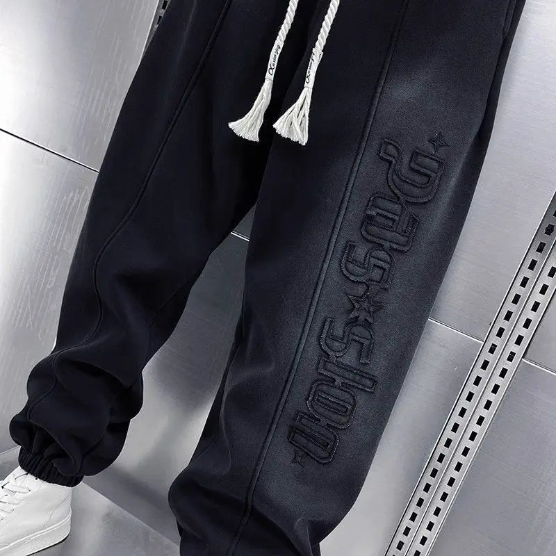 Agnieszka | Eleganckie Spodnie Jogger z Troczkiem