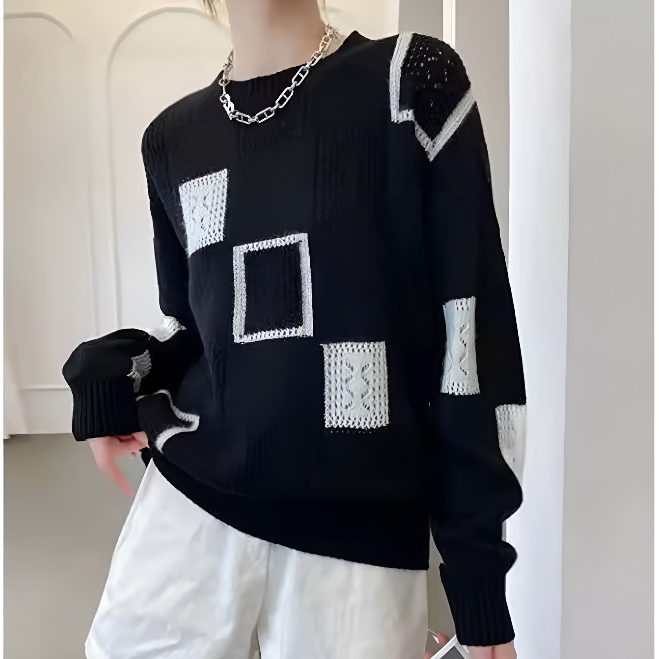 Imelda | Modny Sweter Dzianinowy