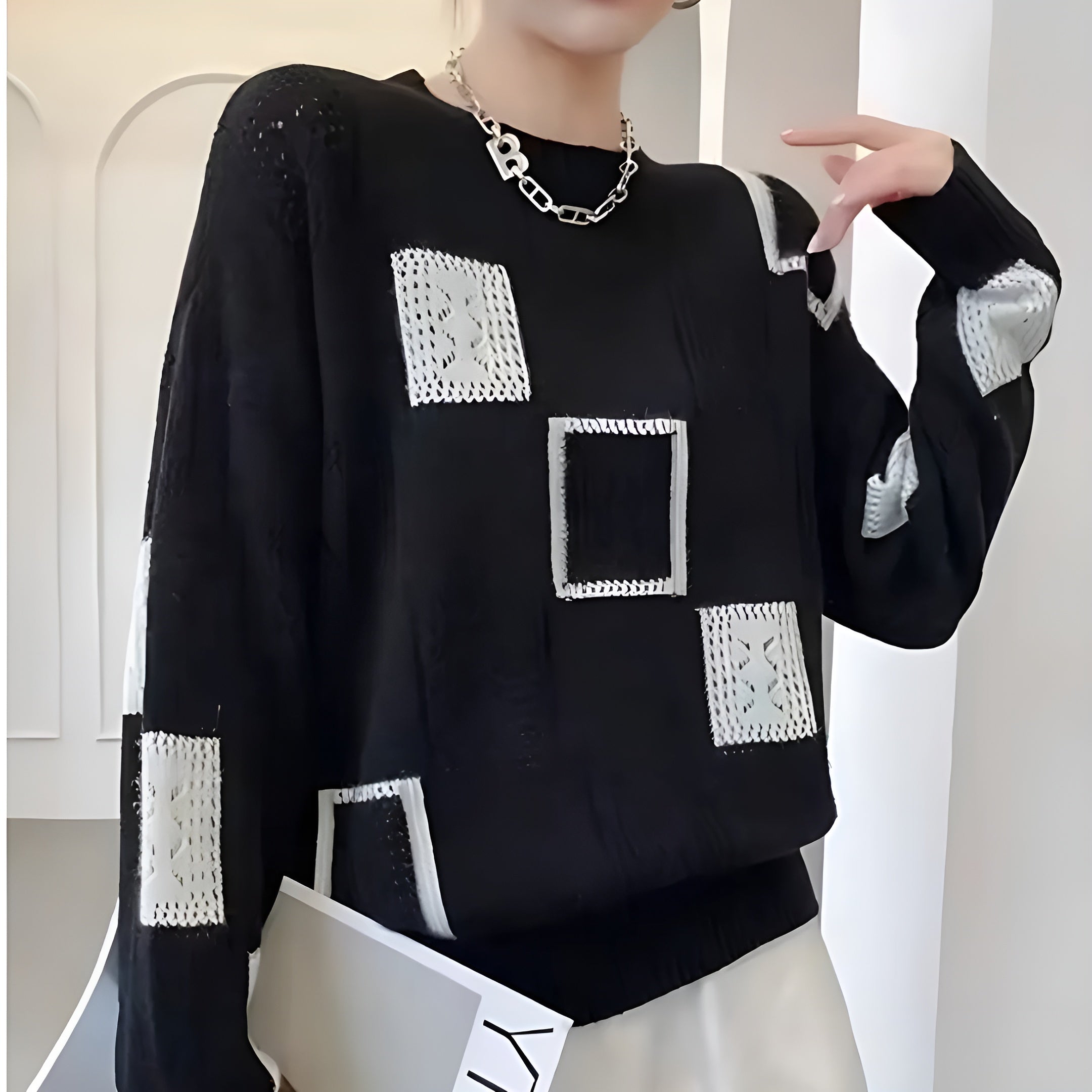 Imelda | Modny Sweter Dzianinowy