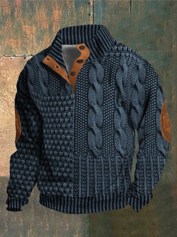 Gniewomir | Stylowy Sweter z Wzorzystym Splotem
