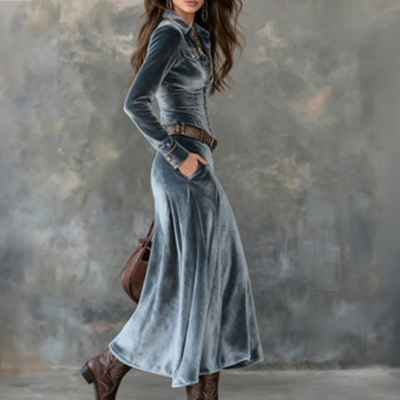 Ephemia | Elegancka zwiewna sukienka maxi