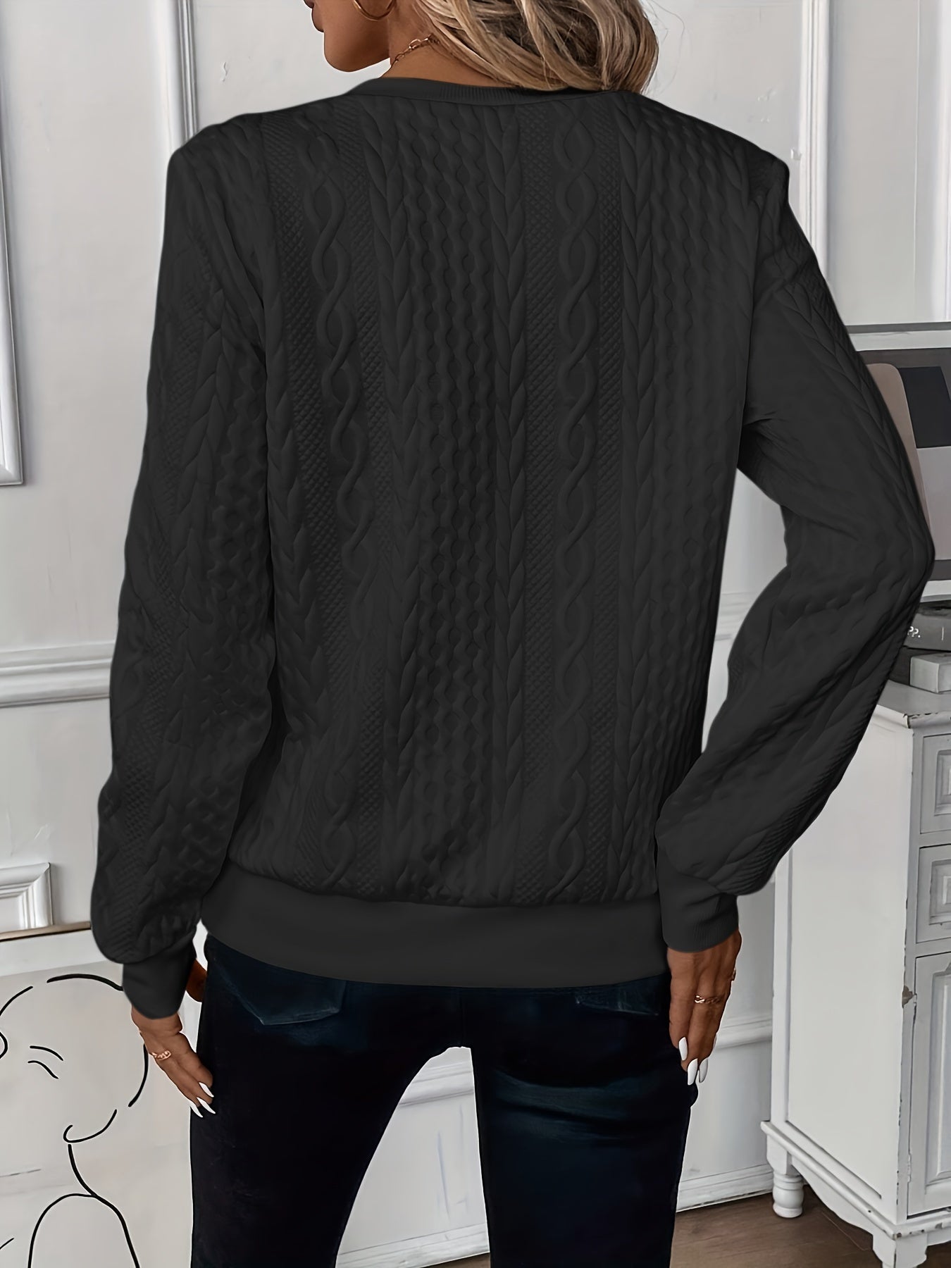 Zuzanna | Elegancki Dzianinowy Sweter