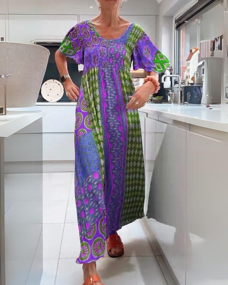 Doryda | Kolorowa Boho Sukienka Letnia