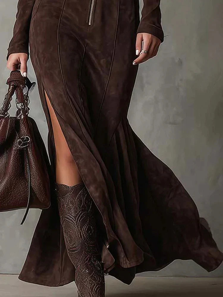Margarita | Elegancka Sukienka Vintage z Zamkiem