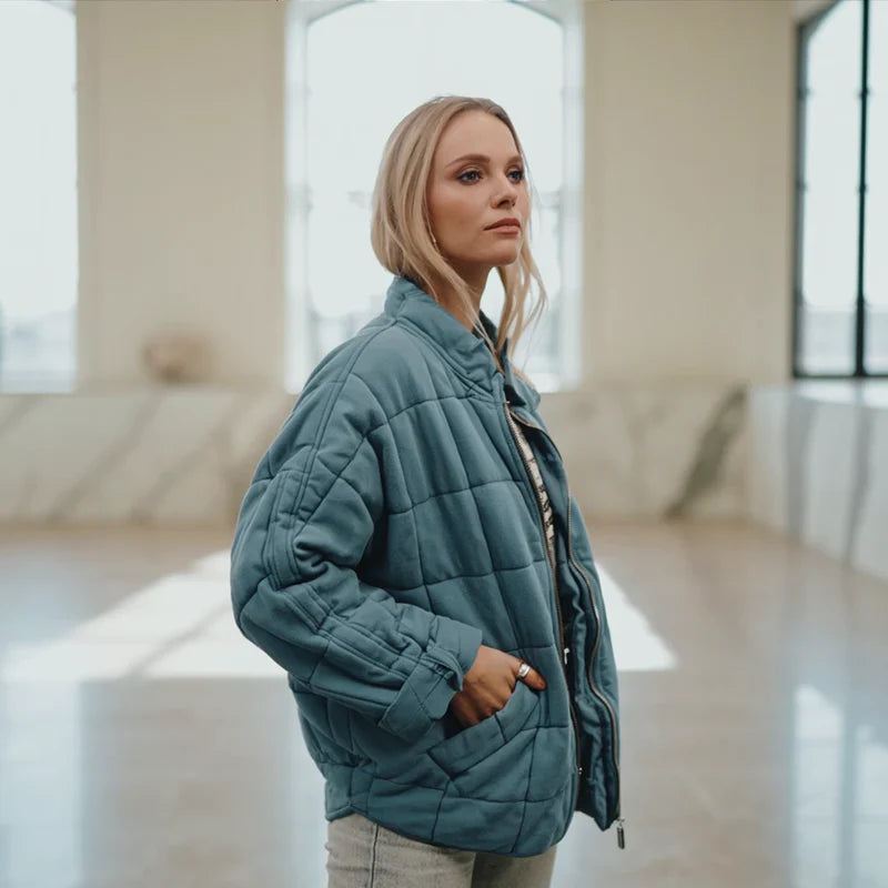 Beata | Przytulna pikowana kurtka oversize