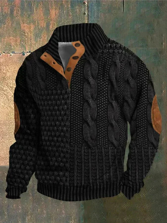 Gniewomir | Stylowy Sweter z Wzorzystym Splotem