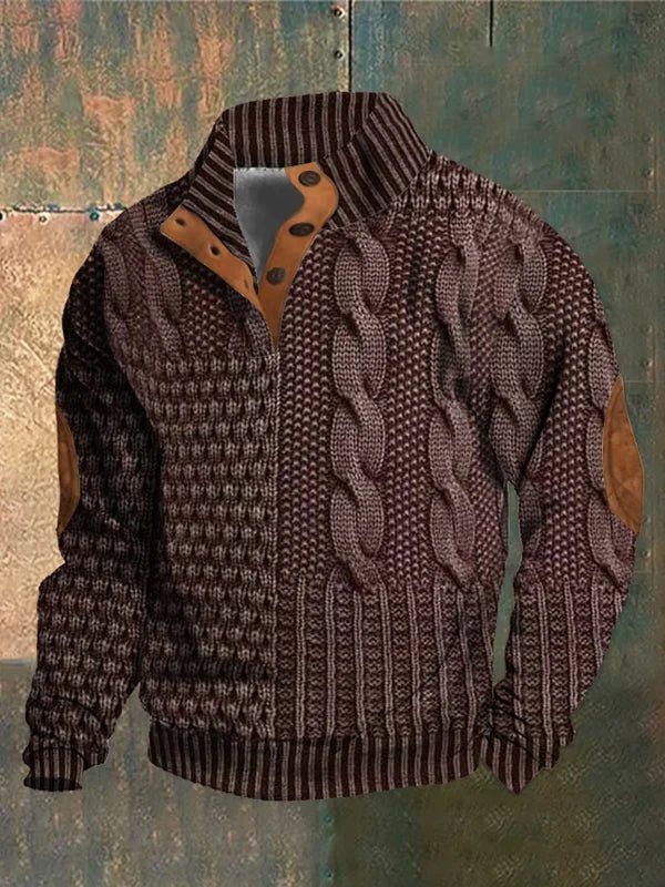 Gniewomir | Stylowy Sweter z Wzorzystym Splotem