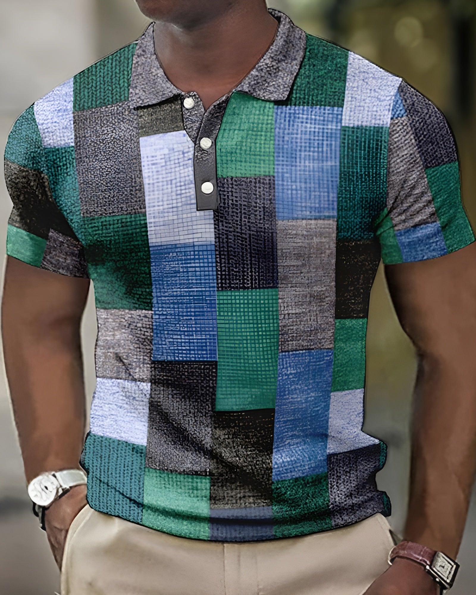 Levi – Klasyczna koszulka polo w kratę (Edycja limitowana)